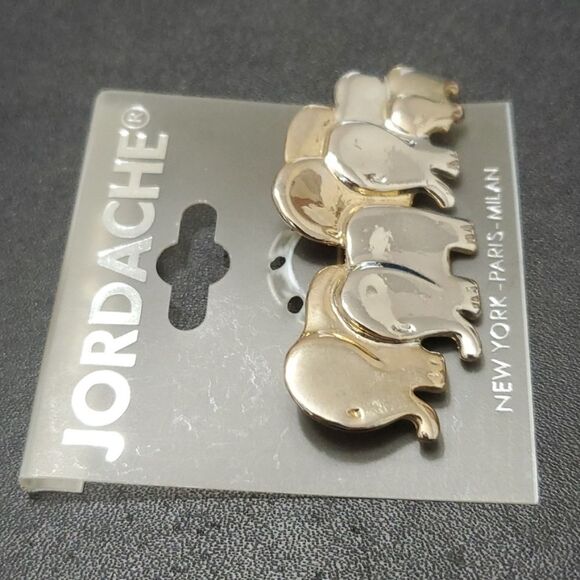 Jordache herd of elephants brooch - Picture 4 of 8